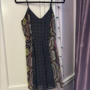 Multicolor Patterned Women's Dress